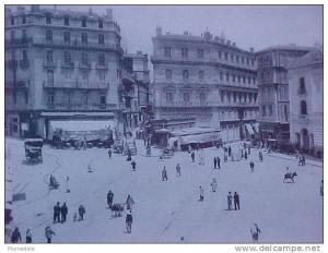 cpa Algérie CONSTANTINE animée LA PLACE NEMOURS  , LL N° 170  voir détails  ** Achat Direct **