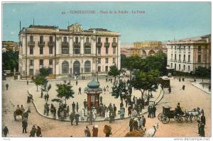 CPA CONSTANTINE *** LA POSTE *** PLACE DE LA BRECHE