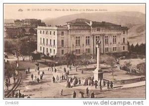 ALGER - CPA - ALGÉRIE - ALGERIA - CONSTANTINE - PLACE DE LA BRACHE ET LE PALAIS DE JUSTICE