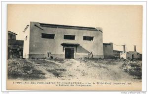 CPA - COMPAGNIE DES PHOSPHATES DE CONSTANTINE - MINE DE DJEBEL-KOUIF - LE BÂTIMENT DES COMPRESSEURS - 1921