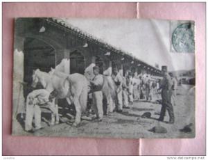 CP  CONSTANTINE QUARTIER DU MANSOURAB 3ème CHASSEURS D AFRIQUE LE PANSAGE  - ECRITE EN 1906