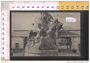 V11116 CONSTANTINE STATUE DE LAMORIECIERE SCULTURE MONUMENTI DONNE SENO NUDO TROMBE