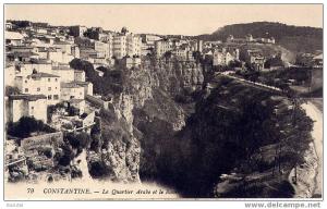 CONSTANTINE (Algérie) - Le Quartier Arabe et le Ravin