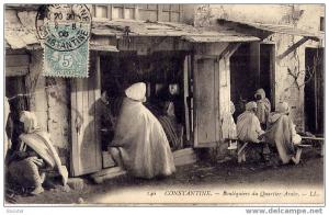 CONSTANTINE (Algérie) - Boutiquiers du Quartier Arabe