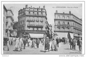 ALGERIE / FL / CONSTANTINE, Place de la Brèche, N° 135 Coll Idéale P.S., ANIMEE, (  chirurgien dentiste au fond) /**