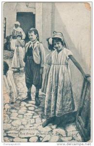 CPA ALGERIE CONSTANTINE Rue Arabe Enfants Juifs Judaïca 1910