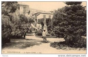 NK-PH 018-Algérie-Philippeville -Le Square Carnot-L.L.