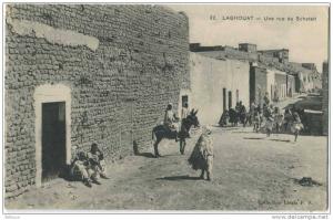 ALGERIE LAGHOUAT Rue du Schetett Animé top