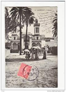 CPA-----ALGERIE----LAGHOU AT----EGLISE