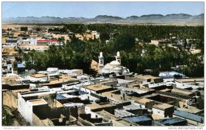 LAGHOUAT-VUE GENERALE PRISE DU MARABOUT DE SIDI ABDELKADER-BELLE CPSM PETIT FORMAT