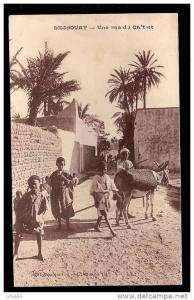 CPA AFRIQUE -VILLAGES D'ALGÉRIE- LAGHOUAT  UNE RUE DU CH' TATT- BELLE ANIMATION-