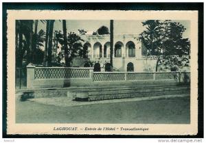 FT)72) Laghouat Entrée de l'Hôtel  Transatlantique