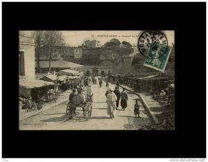 52 MOSTAGANEM - Avenue du 1er de Ligne - attelage ane