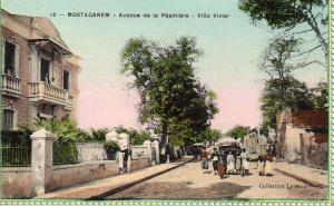 AFRIQUE. ALGERIE. AUTRES VILLES. MOSTAGANEM. Avenue de la Pépinière La Villa Vivier.