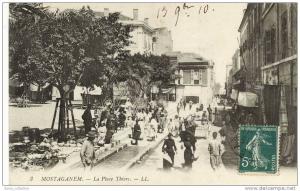 Algérie - Mostaganem La Place Thiers n 3