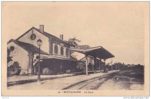 Mostaganem.- (Algérie) La Gare