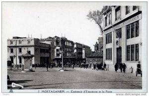 ALGERIE - MOSTAGANEM - COMPTOIR D´ESCOMPTE - KIOSQUE PUBLICITE CITROEN