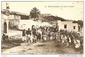 ALGERIE- ref no 362- mostaganem - une rue de tigditt   - bon etat