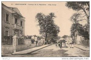 Mostaganem.- (Algérie) Avenue de la Pépinière - Villa Vivier  -  (belle animation)