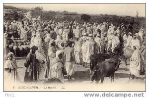 CPA Algérie - Mostaganem - Le marché (Editeur LL N°4)