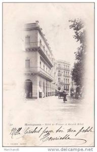 ALGERIE.MOSTAGANEM.HOTEL DE FRANCE ET GRAND HOTEL ..petit pli coin bas droit