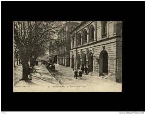 45 MOSTAGANEM - Le Théatre et la Place