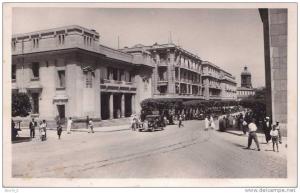 Mostaganem.- (Algérie)   La Poste   - (belle animation  berline citroën)