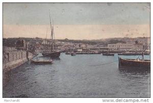 ALGERIE.MOSTAGANEM.LE PORT ET LE QUAI DE LA MARINE...cp etat voir scan