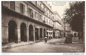 ALGERIE - MOSTAGANEM - PLACE de la REPUBLIQUE - POSTE ANCIENNE - Edition ANCRE 65