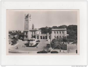 Algérie Mostaganem N° 2 la Mairie et le Monument aux Morts animée voitures belle carte