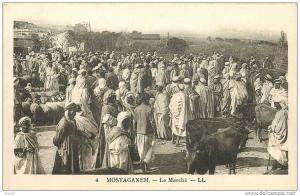 NEW CPA MOSTAGANEM *** LE MARCHE *** ALGERIE