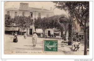 ALGERIE  MOSTAGANEM  La place Thiers ............ Mi183