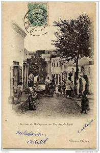 15 - Environ de MOSTAGANEME - Une rue de Tijdit