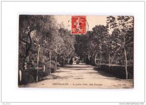 ALGERIE Mostaganem Jardin Public, Allée Principale, ed ND 42, 1910