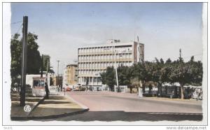CPSM1950/55 MOSTAGANEM  L AVENUE ANATOLE FRANCE  ET HOTEL DES FINANCES