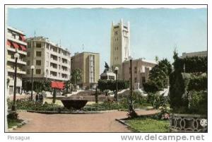 MOSTAGANEM - Le Square du Docteur Queyrat et l´Hôtel de Ville