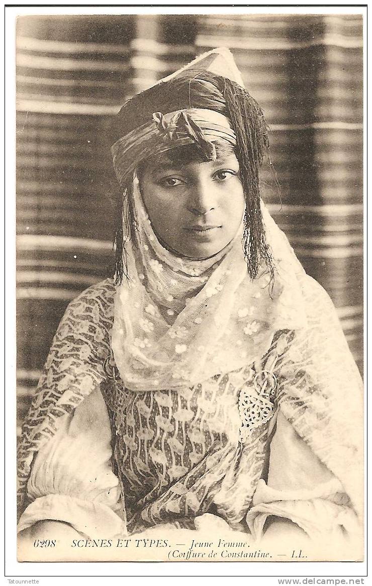 Scènes et Types . Jeune Femme (Coiffure de Constantine)