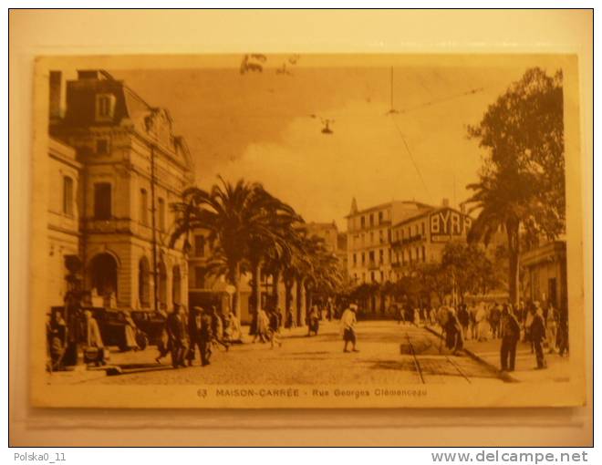 CPA   AFN  ALGERIE   MAISON CARREE   RUE G CLEMENCEAU   BYRR