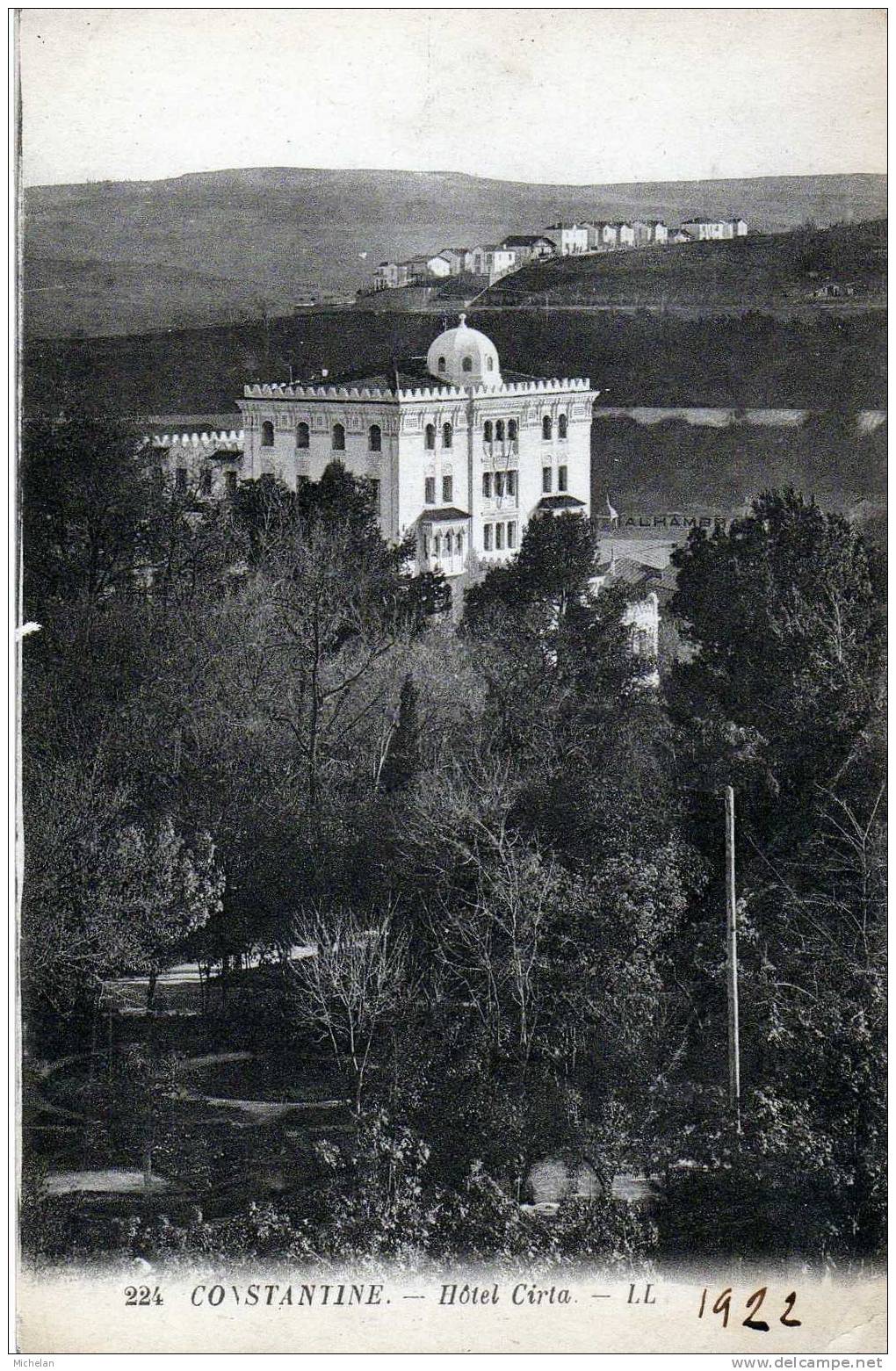 CPA   CONSTANTINE---HOTEL CIRTA---