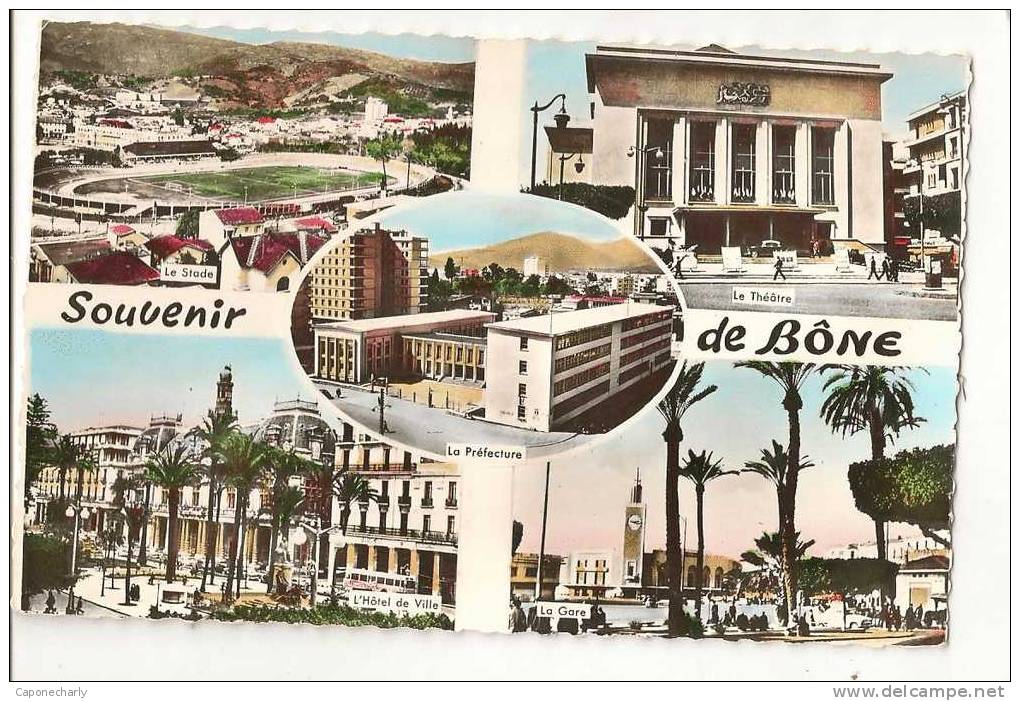 CPSM RARE CARTE DE BÔNE ALGERIE