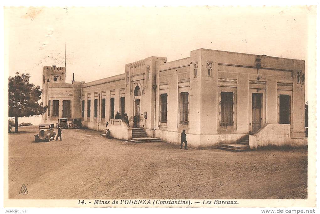 CONSTANTINE   MINES DE L´OUENZA     LES BUREAUX
