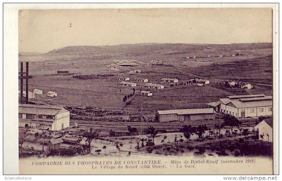 Algérie    Constantine    Mine de Djebel-Kouif   Phosphates   Le village du Kouïf