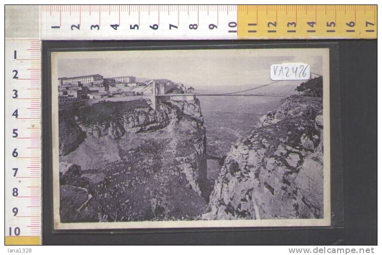 VA2426   ALGERIA    CONSTANTINE    SORTIE  DES  GORGES  DU  RHUMEL  ET  PONT  SIDI  M'CID PONTI PANORAMA