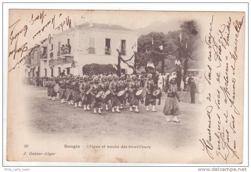 Constantine - Bougie - Clique et nouba des tirailleurs