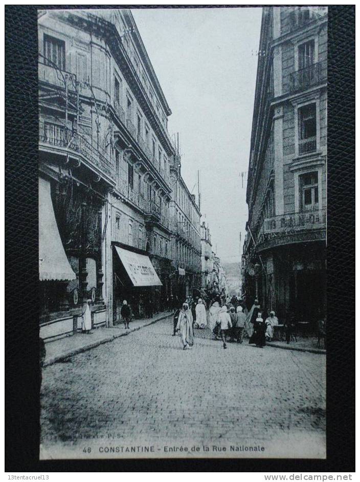 CONSTANTINE-Entrée de la Rue Nationale en TB