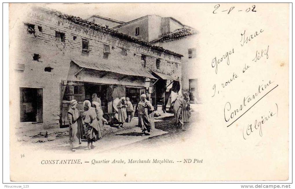 Constantine - Algérie - Quartier Arabe, Marchands Mozabites