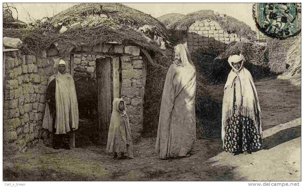 CPA ALGERIE CONSTANTINE SETIF Au Village Negre 1907