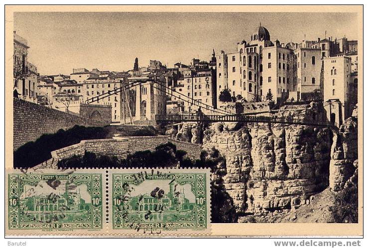 CONSTANTINE (Algérie) - Promenade des Touristes. Pont de Sidi M´Cid