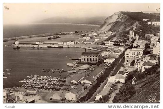 NK-PH 014-Algérie-Philippeville -Vue d'ensemble du Port et de la Ville-