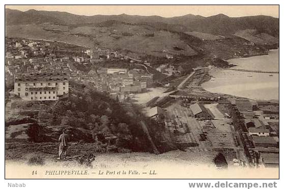 NK-PH 022-Algérie-Philippeville -Le Port et la Ville-L.L.-